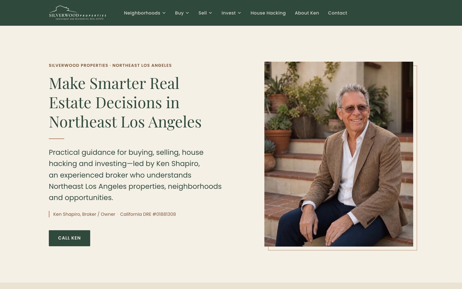 Silverwood Properties website homepage